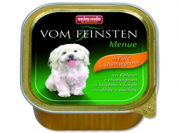 Paštika ANIMONDA Vom Feinsten Menue krůta + žampiony 150g
