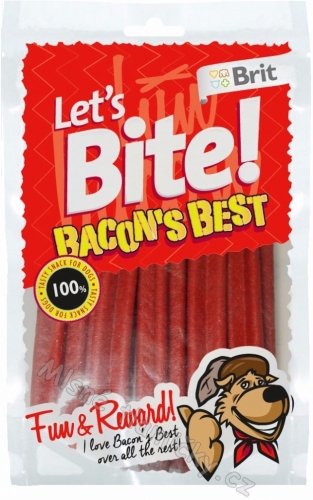 Brit pochoutka Let's Bite Bacon's Best 105g NE