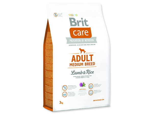 BRIT Care Adult Medium Breed Lamb & Rice 3kg