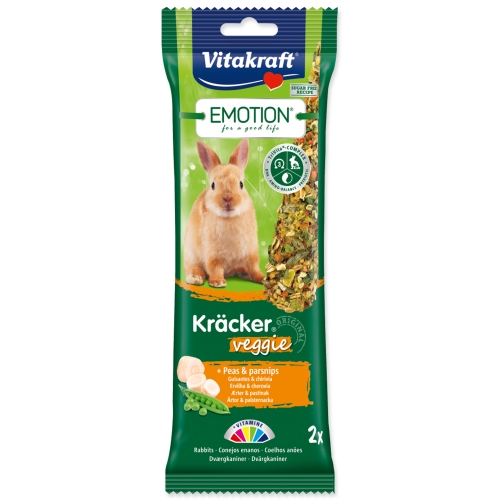 Tyčinky VITAKRAFT Emotion kracker králík veggie