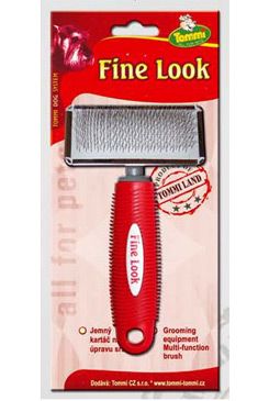 Kartáč jemný Fine Look M red image 9x16cm