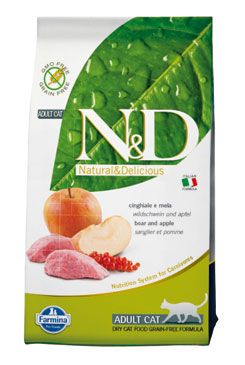 N&D Grain Free CAT Adult Boar & Apple 1,5kg