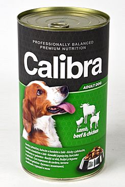 Calibra Dog konz. jehněčí+hovězí+kuřecí v želé 1240g