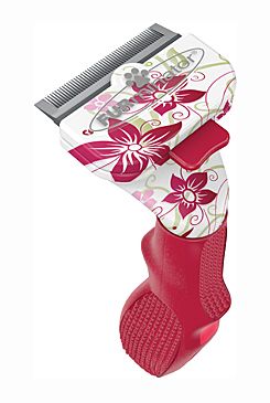 FURminator hrablo Small Long Hair pro kočky Flower 1ks