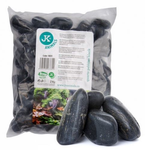 Křemenné valounky černé 2kg