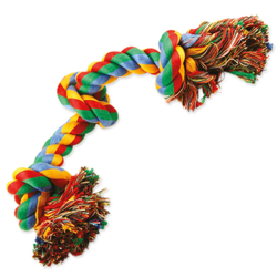 Hračka Dog Fantasy uzel bavlněný barevný 3 knoty 40cm