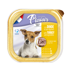 Plaisir Dog krůtí, vanička 300 g 