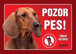 Cedulka plast JEZEVČÍK hladkosrstý hnědý