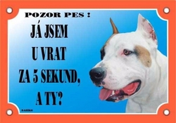 Cedulka Dafiko STAFORDSKÝ TERIÉR
