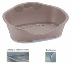 Pelíšek plast 4 světle hnědá 88x62x35,5