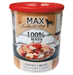 MAX deluxe kostky libové svaloviny s játry 800g
