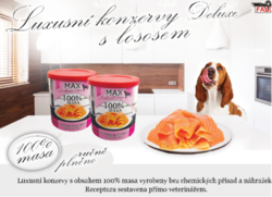 MAX deluxe losos kousky 800g