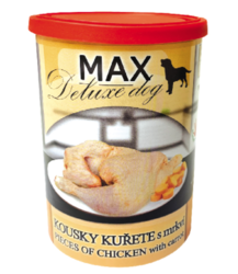 MAX deluxe kousky kuřete s mrkví 400g