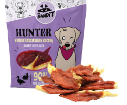 Mr. Bandit Hunter králičí uší plněné kachním masem 500g