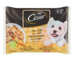 Cesar Selection kapsička v želé 4x100g