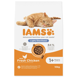 Krmivo IAMS Cat Adult/Senior Weight Control/Sterilized Chicken 10kg Krmivo IAMS Cat Adult/Senior Weight Control/Sterilized Chicken 10kg