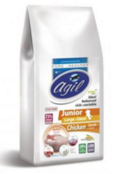 Agil Junior Large&Giant Low Grain Chicken, Lamb 2kg
