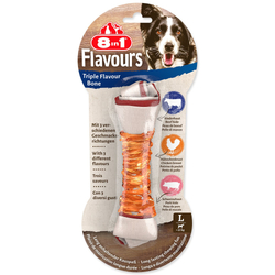 Pochoutka 8in1 Triple Flavour kost žvýkací L 