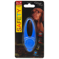 Přívěsek Dog Fantasy LED silikon modrý 8cm