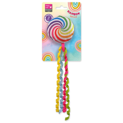 Hračka Magic Cat Rainbow Relax kolečko šustící s šantou kočičí duhové 7cm 