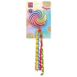 Hračka Magic Cat Rainbow Relax kolečko šustící s šantou kočičí duhové 7cm 
