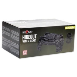 Úkryt Repti Planet Jeskyně s dvěma miskami 39x14,5x9,5cm