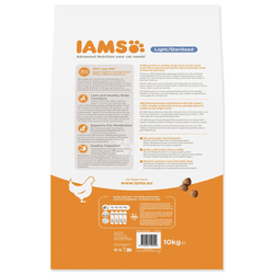Krmivo IAMS Cat Adult/Senior Weight Control/Sterilized Chicken 10kg