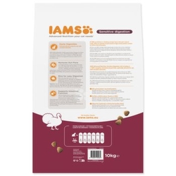 Krmivo IAMS Cat Adult Sensitive Digestion Turkey 10kg