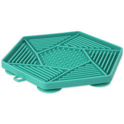 Podložka lízací Epic Pet Lick&Snack hexagon světle zelený 17x15cm