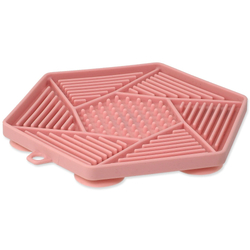 Podložka lízací Epic Pet Lick&Snack hexagon světle růžový 17x15cm