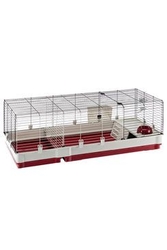 Klec KROLIK 140 s výbavou 142x60x50cm králík bordó  FP