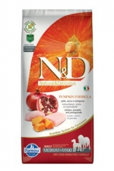 N&D GF Pumpkin DOG Adult M/L Chicken&Pomegranate 12kg