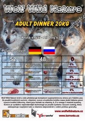 Wolf Wild NAture Adult Dinner 15kg
