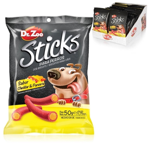 Dr.Zoo STICKS sýr a slanina, 50 g