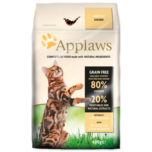 Krmivo APPLAWS Dry Cat Chicken 400g