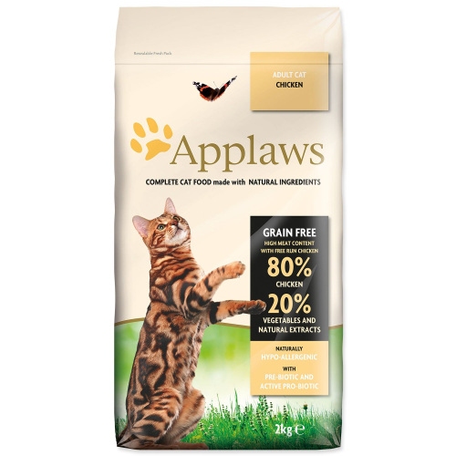 Krmivo APPLAWS Dry Cat Chicken 2kg