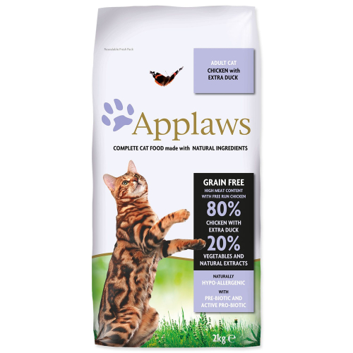 Krmivo APPLAWS Dry Cat Chicken with Duck 2kg