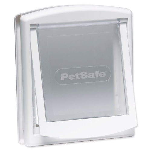Dvířka PetSafe plastová s transparentním flapem bílá, výřez 18,5