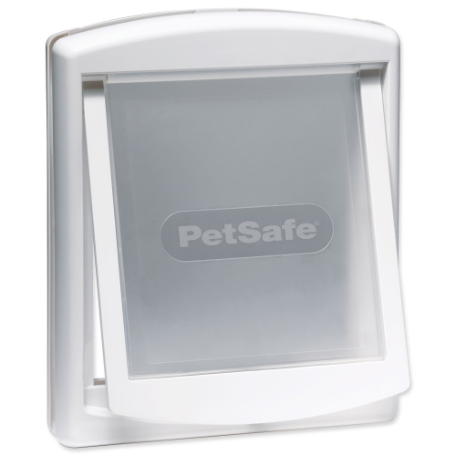 Dvířka PetSafe plastová s transparentním flapem bílá, výřez 28,1