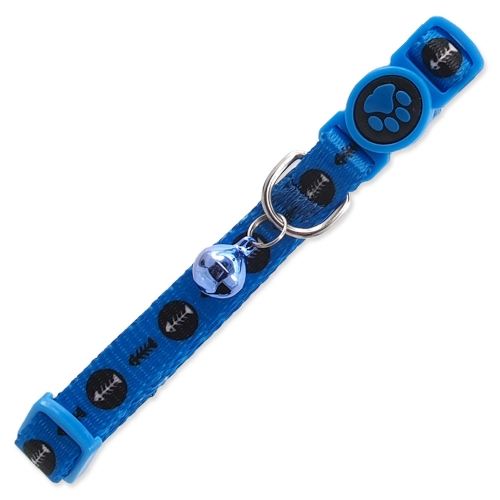 Obojek Active Cat nylon XS rybka modrý 1x19-31cm