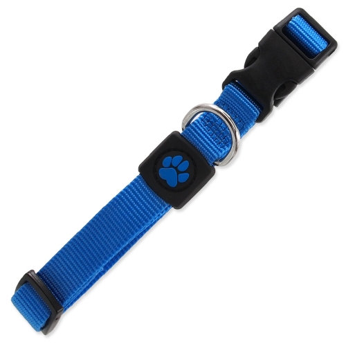 Obojek Active Dog Premium M modrý 2x34-49cm