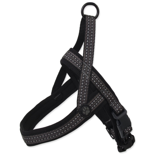 Postroj Active Dog Neoprene M/L šedý 2,5x64-80cm