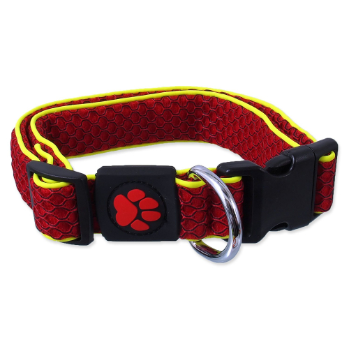 Obojek Active Dog Mellow S červený 2,5x28-40cm