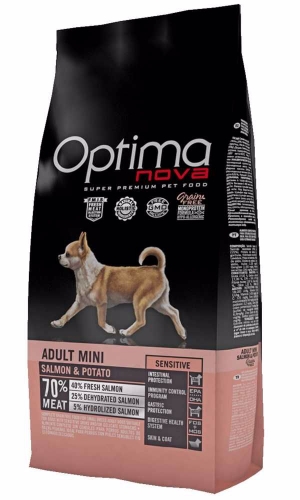 OPTIMAnova Dog Adult Mini Sensitve Salmon & Potato GF 800 g