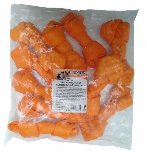 Uzel expandovaný kuřecí příchuť 16 cm (10 ks)