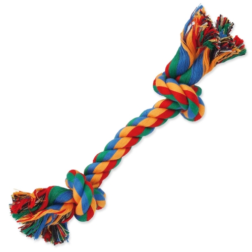 Hračka Dog Fantasy uzel bavlněný barevný 2 knoty 20cm