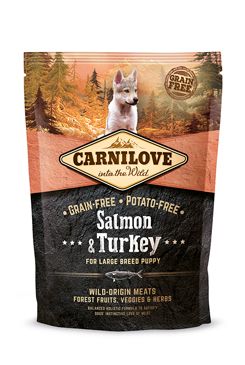 Carnilove Dog Salmon & Turkey for LB Puppies NEW 1,5kg