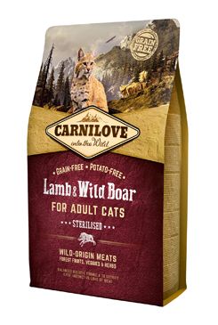 Carnilove Cat Lamb & Wild Boar Adult Sterilised 2kg