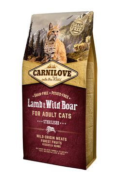 Carnilove Cat Lamb & Wild Boar Adult Sterilised 6kg