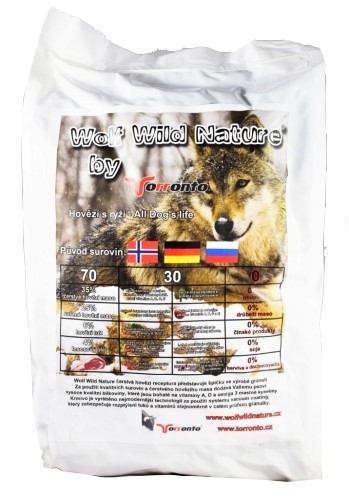 Wolf Wild Nature hovězí s rýží 2kg